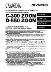 Olympus D-550 D-550 Zoom Basic Manual (8.3MB)