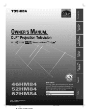Toshiba 46HM84 Owner's Manual - English