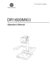 Konica Minolta DR1600 DR1600MKII User manual