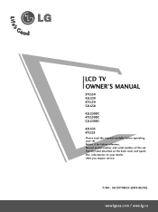 LG 52LG50DC Owner's Manual (English)