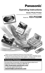 Panasonic KX-PX20M Home Photo Printer