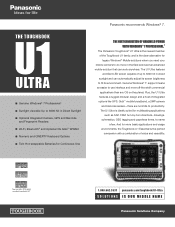 Panasonic Toughbook U1 Ultra Spec Sheet
