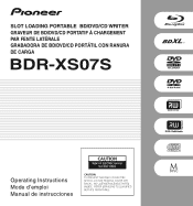 Pioneer BDR-XS07S Owners Manual