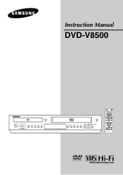 Samsung DVD-V8500 User Manual (user Manual) (ver.1.0) (English)