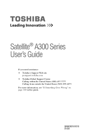 Toshiba Satellite A305D-S6831 Online User's Guide for Satellite A300/A305