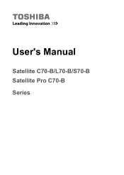 Toshiba Satellite L70-B PSKRLC-01000G Users Manual Canada; English