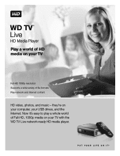 Western Digital TV Live Media Player Product Specifications (pdf)