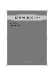 Dynex DX-L40-10A User Manual (English)