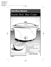 Hamilton Beach 33158CD Use & Care
