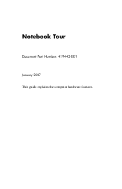 HP Nx7400 Notebook Tour - Windows Vista
