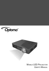 Optoma ML500 User's Manual