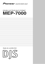 Pioneer MEP-7000 Control Manual for the DJS Software Program (French)