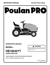 Poulan DB18542YT User Manual