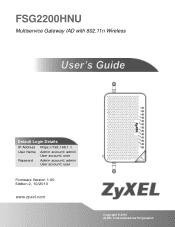 ZyXEL FSG2200HNU User Guide