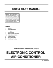 Frigidaire FAA055P7A Use and Care Manual