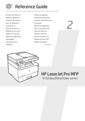 HP LaserJet Pro MFP 4101-4104dwe Reference Guide