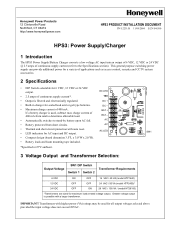 Honeywell HPS3 Installation Instructions