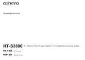 Onkyo HT-S3800 Operating Instructions