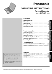 Panasonic CF-Y5LWEZABM Operating Instructions