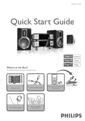 Philips MCD718 Quick start guide
