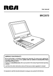 RCA BRC3073 BRC3073 Product Manual