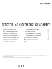 Garmin Reactor 40 Kicker Autopilot Reactor 40 Kicker Suzuki Adapter Installation Instructions