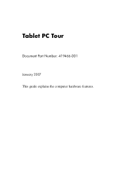 HP Tc4400 Tablet PC Tour - Windows Vista