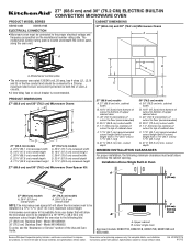 KitchenAid KBHS179BSS Dimension Guide