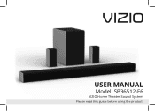 Vizio SB36512-F6 User Manual