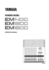 Yamaha EM1400 Owner's Manual (image)