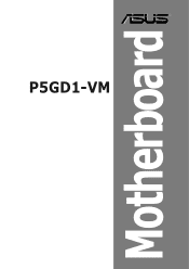 Asus P5GD1-VM P5GD1-VM User's manual English Edition E1881