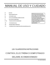 Frigidaire FAH08ES1T Complete Owner's Guide (Español)
