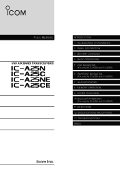 Icom IC-A25C Full Manual