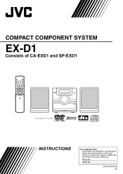 JVC EX D1 Instruction Manual