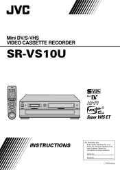 JVC SR-VS10U SR-VS10U dual transport MiniDV/S-VHS VTR 80 page instruction manual (English version, 2474KB)
