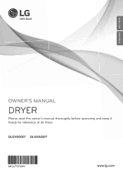 LG DLEX5000V Owners Manual - English Spanish