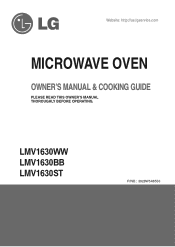 LG LMV1630WW Owner's Manual