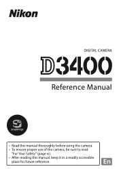 Nikon D3400 Reference Manual - English