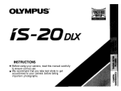 Olympus iS-20 IS-20 DLX Instruction Manual (2 MB)