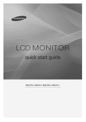 Samsung 400UXn Quick Start Guide