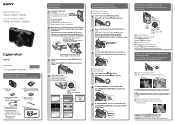 Sony DSC-H90 Quick Start Guide