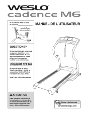 Weslo Cadence M6 Treadmill French Manual