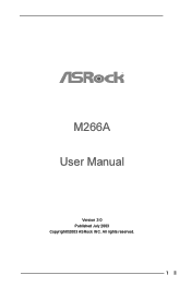 ASRock M266A R3.0 User Manual