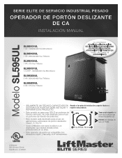 LiftMaster SL595UL Installation Manual-Spanish