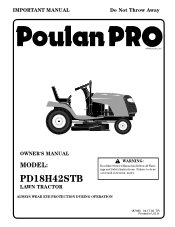 Poulan PD18H42STB User Manual