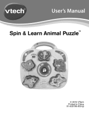 Vtech Spin & Learn Animal Puzzle User Manual