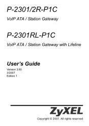 ZyXEL P-2302R User Guide