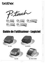 Brother International &trade; QL-1050 User Manual - French