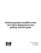 HP Sa3110 HP VPN Server Appliance sa3000 Series - Client Deployment Tool Getting Started Guide