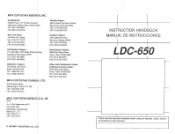 Kyocera LDC-650 LDC-650 Operation Guide
